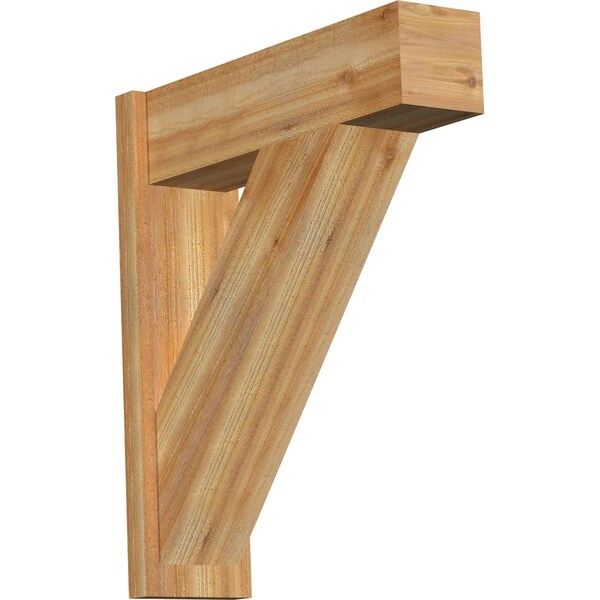 Ekena Millwork Traditional Block Rough Sawn Outlooker, Western Red Cedar, 8"W x 28"D x 32"H OUT08X28X32TRA05RWR - main